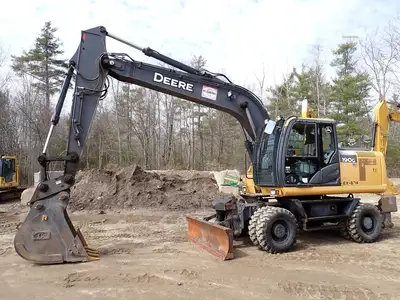 Used 2015 DEERE 190G W Wheel Excavators Massachusetts US | Brookside Equipment Sales #1422125