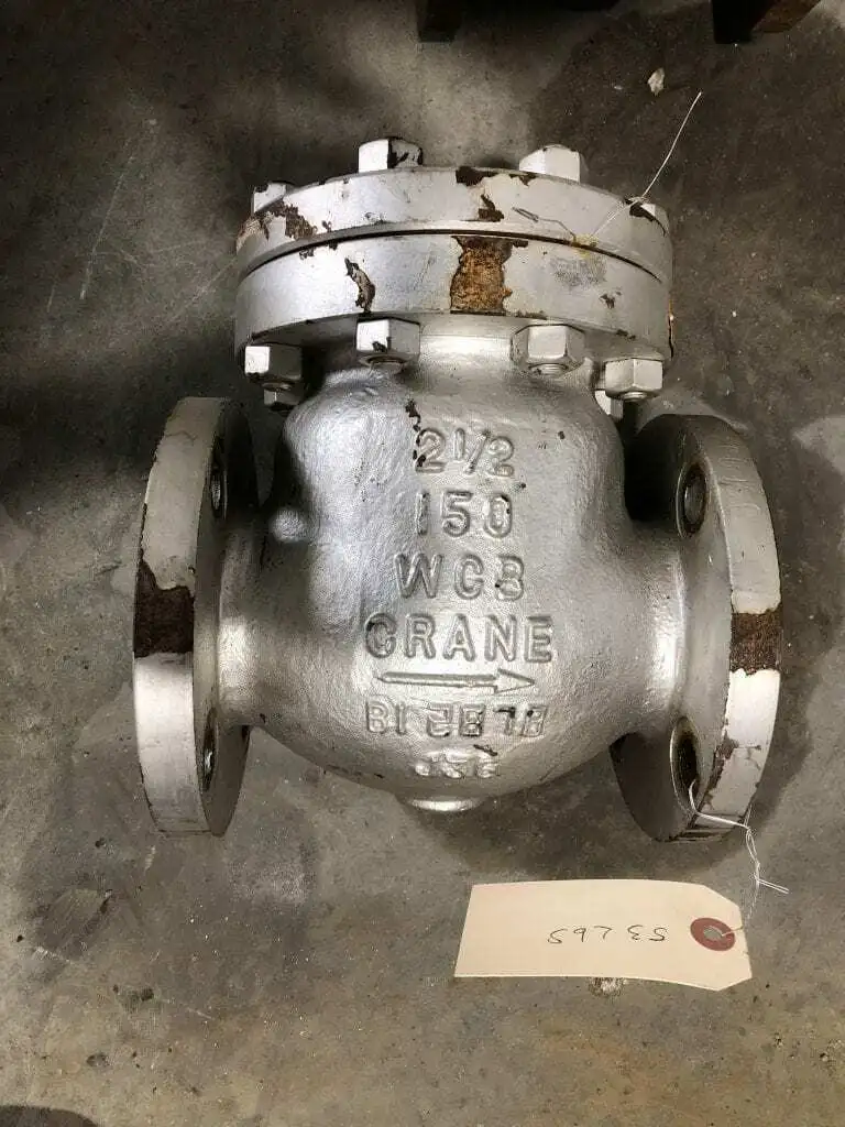 Crane 147 XU 2-1/2″ WCB Swing Check Valve w/ CR13 DISC 285PSI-100°F 65PSI-850°F