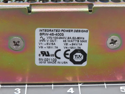 Used INTEGRATED POWER DESIGNS _UNKNOWN_ AC/DC Power Supplies | OCO Industrial #1652731