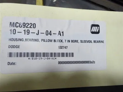 Dodge 132747 SleevOil Pillow Block Bearing Housing 7" Bore Used