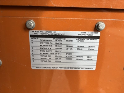 USED 2005 GENRAC 5870080100