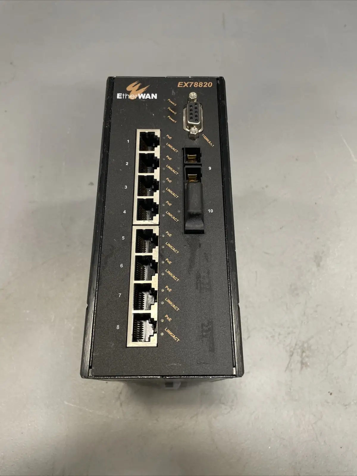 EtherWAN EX78820-10B 8-Port Hardened Managed PoE Switch @2B(BIN4.4.3)