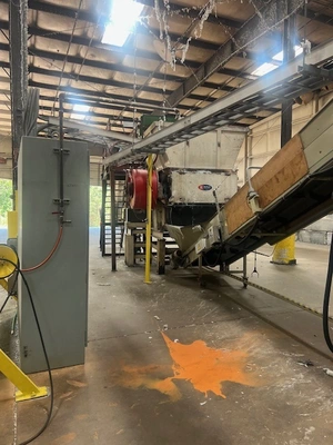 Gamma Meccanica GM 160 37 D Compac Extrusion Line w/Vecoplan RG60/200 U XL FF T Film & Fiber Shredder