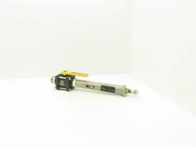 Foxboro BS806AN Poly Ball Valve Flow Chamber Sensor Tube 1.5"npt