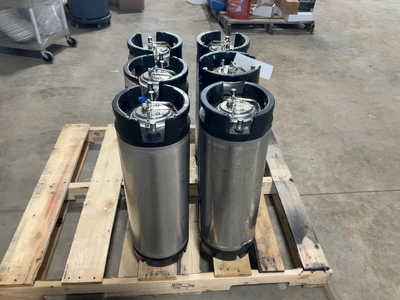 Used LOT OF (6) 5 GALLON TORPEDO KEGS Beer Equipment Michigan US | Miedema Asset Management Group #1580113