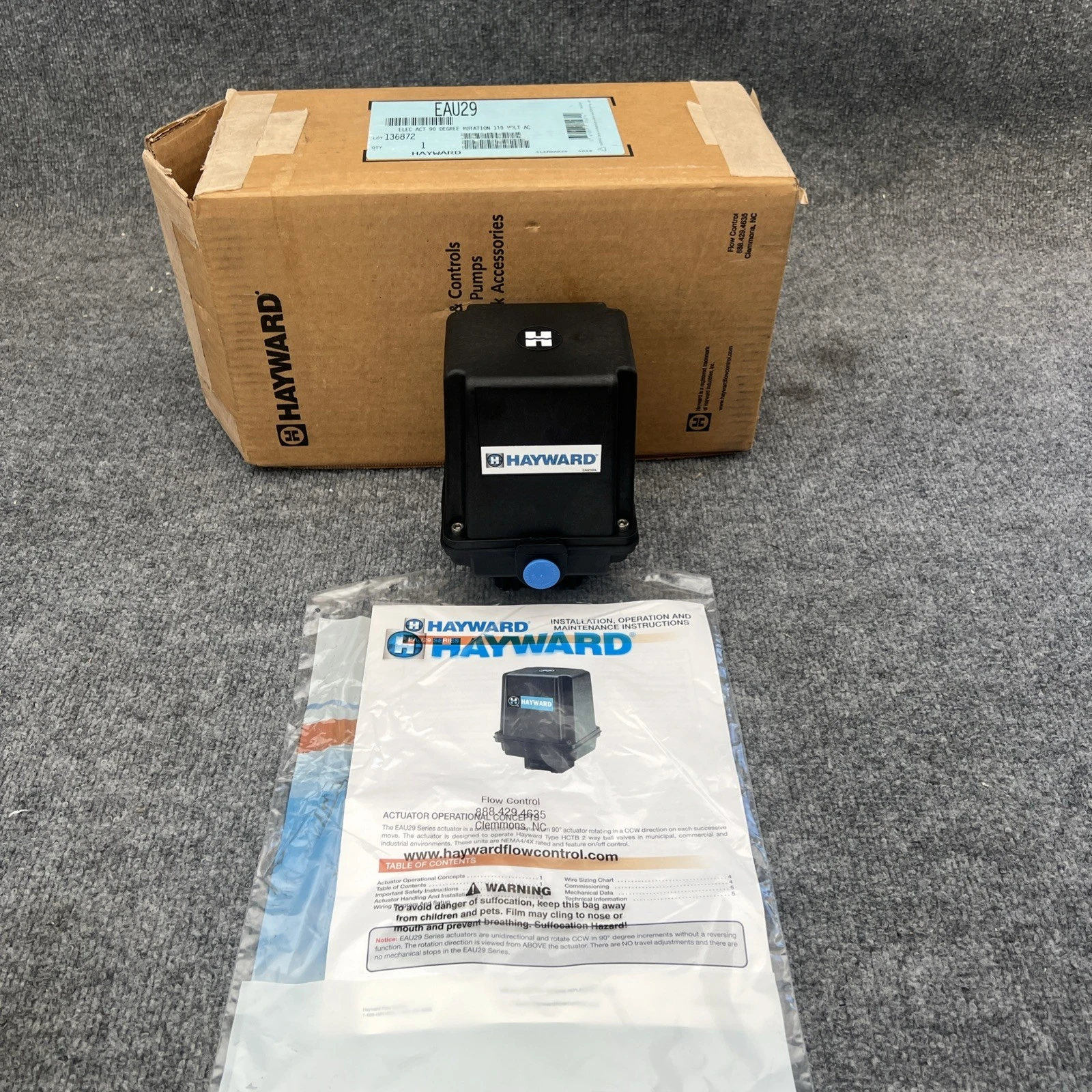 New | in-Stock HAYWARD EAU29 Rotary Actuators California US | Davliegogo LLC #1706571