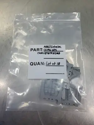 ABB Entrelec SCM6 GRIS 1SNA118707R0300 End Pieces, Lot of 10. 4D-43