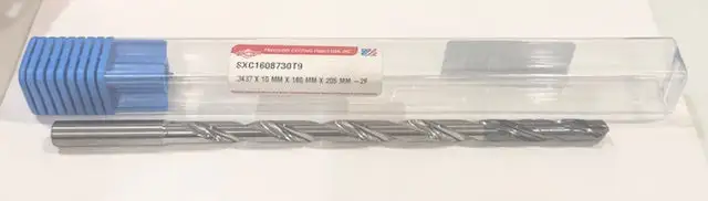 PCT .3437 Solid Carbide Drill 16xD Double Margin Coolant Thru 2FL TiAICN 135 Deg