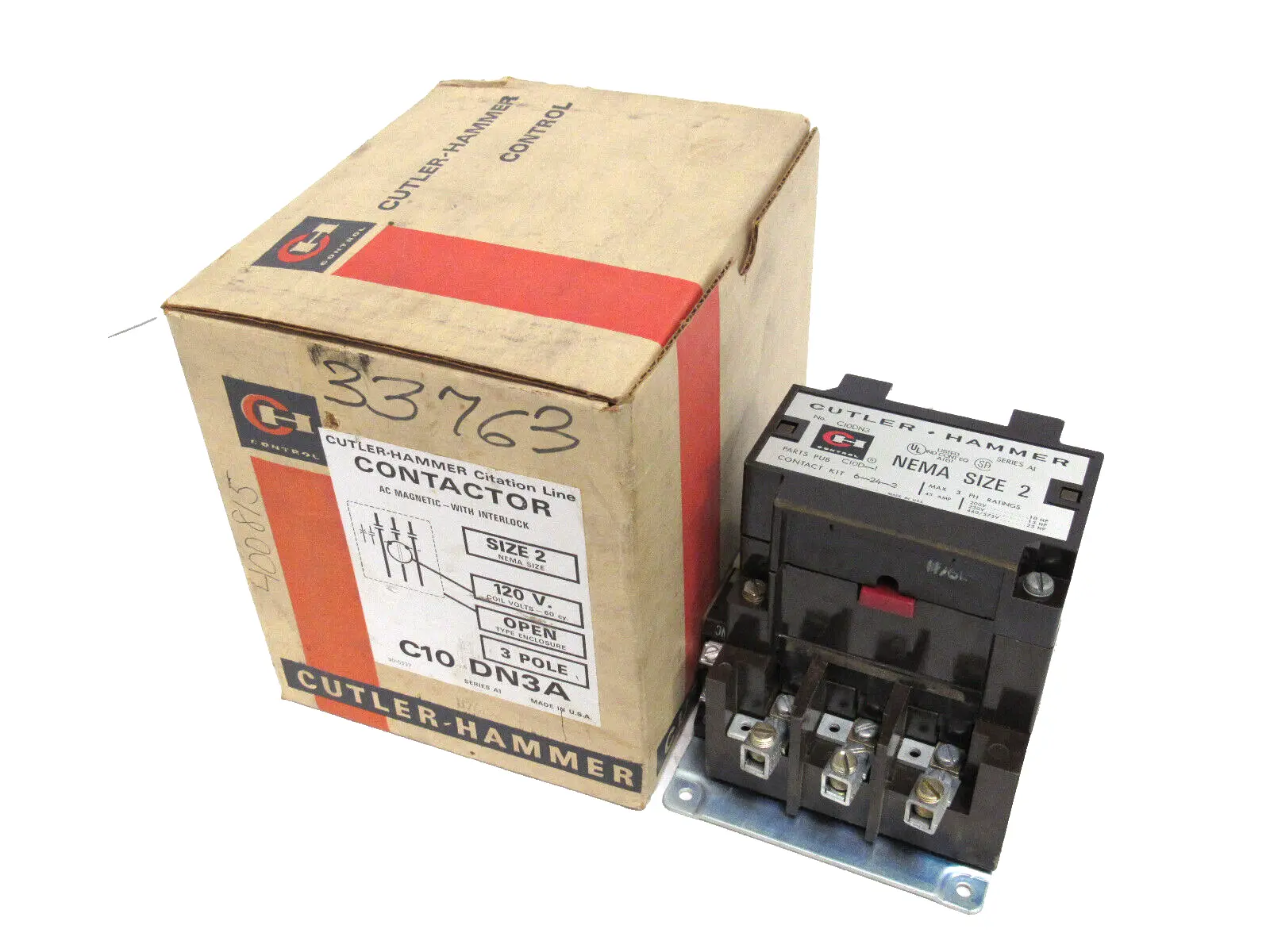 NEW CUTLER HAMMER C10DN3A STARTER SIZE 2