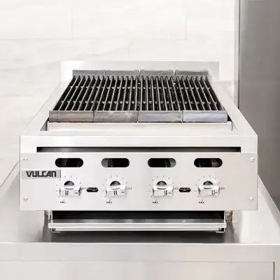 Vulcan VACB25 25 3/8" Radiant Charbroiler W/ Cast Iron Grates, Natural Gas