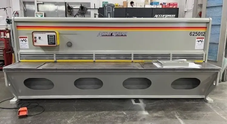 Used ACCURSHEAR 625012 Power Squaring Shears (Inch) Texas US | Pioneer Machine Sales Inc. 7 #32409
