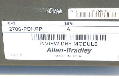 NEW ALLEN BRADLEY 2706-PDHPP INVIEW DH+MODULE SER.A 2706PDHPP