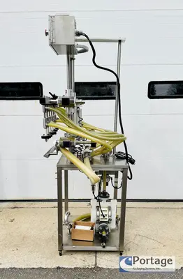 USED INLINE FILLING SYSTEMS SEMI-AUTOMATIC OVERFLOW FILLER
