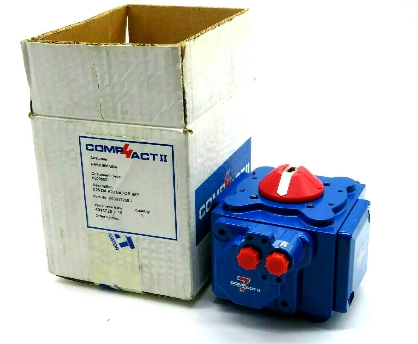 NEW HABONIM C25-DA-IMP PNEUMATIC ACTUATOR C25DAIMP