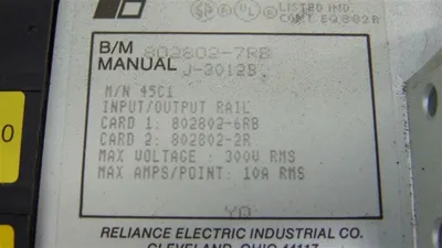Reliance Electric 45C1A AutoMate I/O Module Rack Used