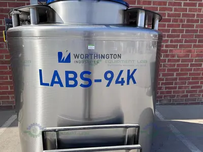 USED WORTHINGTON INDUSTRIES LABS-94K  LIQUID NITROGEN CRYOGENIC STORAGE TANK