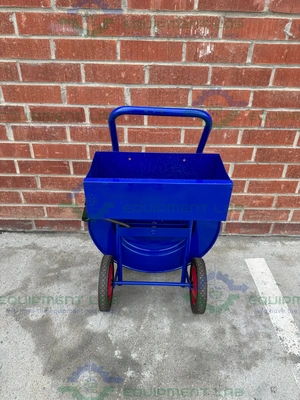 USED ULINE H-39 INDUSTRIAL STRAPPING CART FITS CORE SIZES 16 X 3" AND 16 X 6"