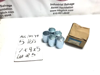 Crouse-Hinds 465 2″ Steel Set Screw Couplings Zinc Plated Lot of 5
