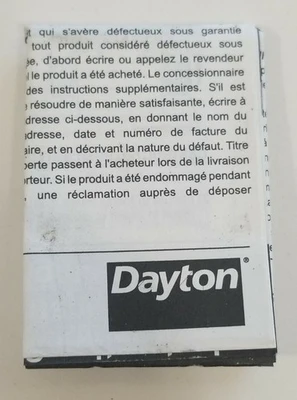 NEW DAYTON 30G221