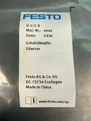 Festo U1/2B Pneumatic Muffler/ Silencer 6844 (3.3.4)