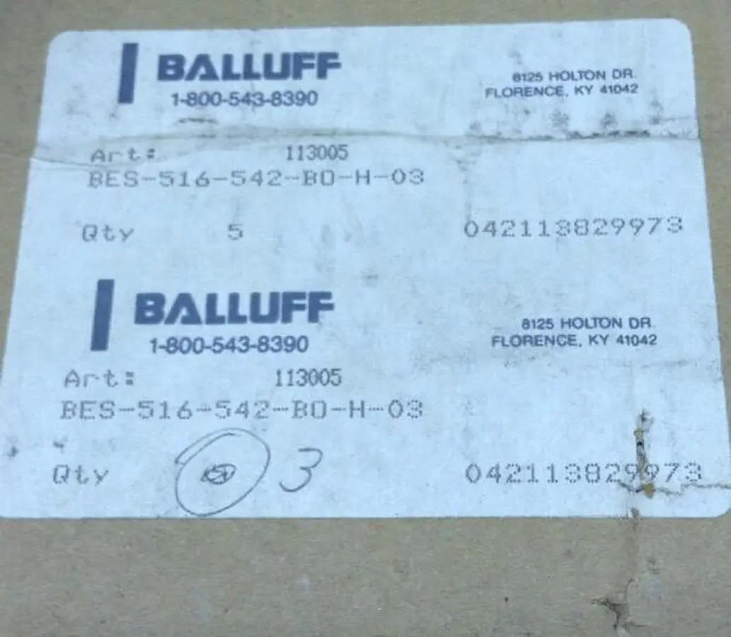 New | in-Stock BALLUFF 516-542-BO-H-03 Relays & Switches | Surplus Asset Holdings #1205623