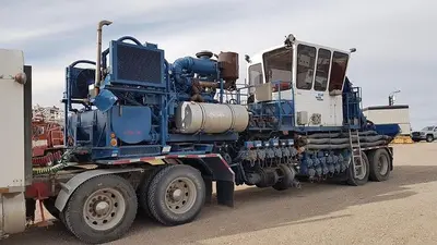 USED 1997 PEERLESS BAKER HUGHES HYDRA FRAC BLENDER TRAILER