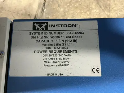 Used INSTRON 3342Q 2283 Precision Universal Testing Machines Ohio US | HGR 24 #1280198