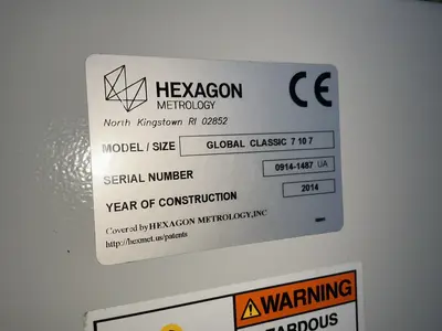 Used 2014 HEXAGON METROLOGY GLOBAL CLASSIC 7 10 7 Coordinate Measuring Machines Ohio US | HGR 24 #1572056