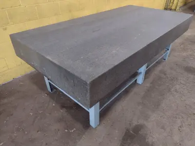 8' X 4' X 10" CHALLENGE PRECISION LAYOUT INSPECTION GRANITE TABLE: STOCK #23801