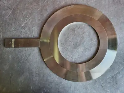 10" Paddle Orifice Plate Upstream 7.25"