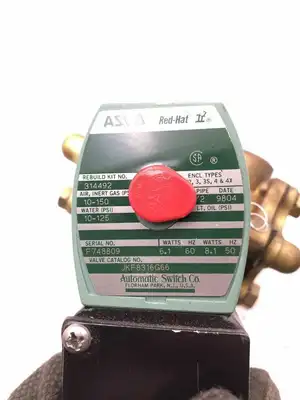 ASCO Red-Hat JKF8316G66 1/2″ NO Brass 2-Way Solenoid Valve 10-150PSI 6.1W