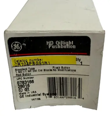 NEW GENERAL ELECTRIC CR104PBG91R1 PUSH BUTTON