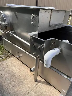Rotary Screen, Stainless Steel, 24” Diameter x 48” Screen, Tank 48” x 48” x 96”, #5991576