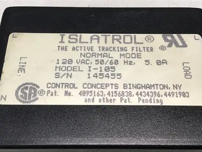 USED ISLATROL I-105