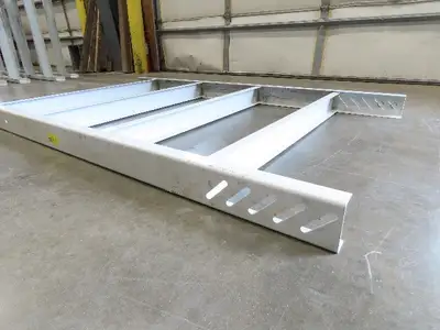 Hytrol HPS 43"W Conveyor Leg 72" Top Section Extension No Brackets WHITE