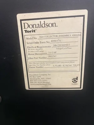Used DONALDSON TG4 POWERCORE Dust Collectors Georgia US | The Equipment Hub #1283679