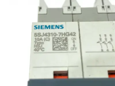 USED SIEMENS MINIATURE CIRCUIT BREAKER 3-POLE 10A