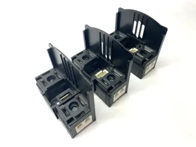 USED EATON BUSSMANN FUSE HOLDER CLASS J 30A 600V BASE ONLY LOT OF 3