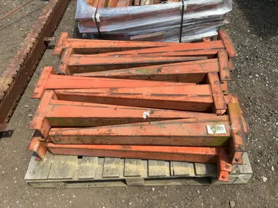 Two Sided Cantilever Rack, includes two 14’ tall uprights spaces approx. 6’ on center apart, (2) 92”...