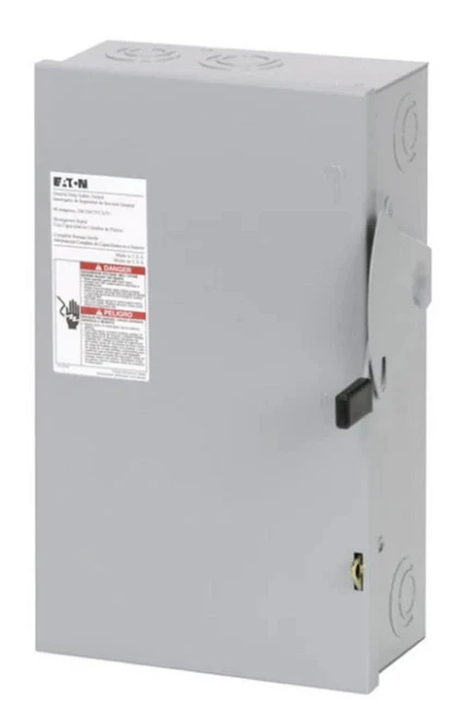 Cutler-Hammer Eaton DG222NRB Safety Switch General Duty 2P 60A 240V 50/60Hz [New]