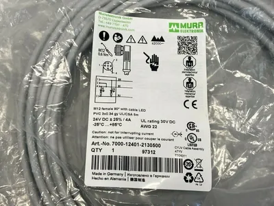 7000-12401-2130500 | Murr Elektronik  Single-Ended Cordset - New