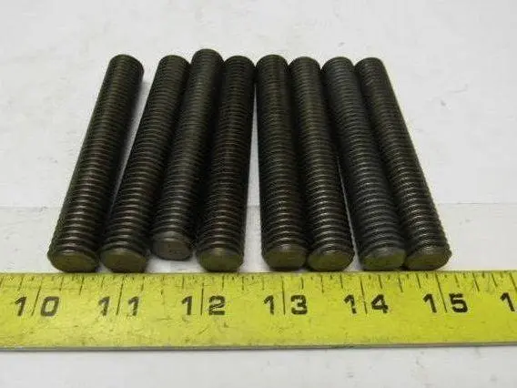 5/8"-11x4-1/2" (OAL 4-3/4") A320 L7 Fully Threaded Stud Lot of 8
