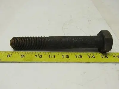 1"-8 x 7" Grade B7 Black Oxide Finish Heavy Hex Cap Screw Bolt lot of 2