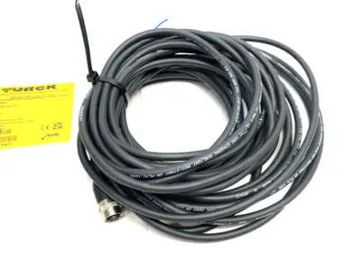 USED TURCK SINGLE ENDED BREAKOUT CORDSET M12 10M 100009561