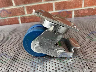 USED ALBION DUAL TECH 5" INDUSTRIAL CASTER W/  6" X 4.5" PLATFORM