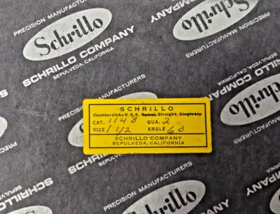 Schrillo 1-1/2" High Speed Steel Countersink 60 Degree #1148 USA