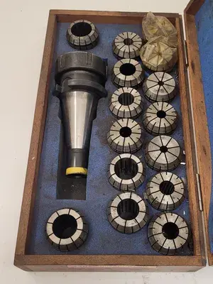 USED ETM ER40 COLLET CHUCK SET