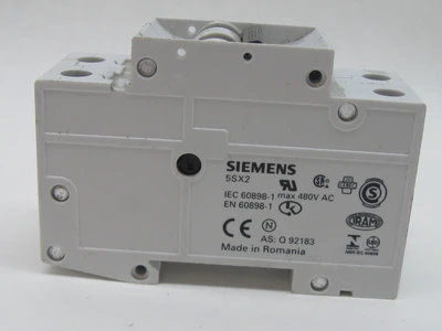 Siemens 5SX22 C6 Circuit Breaker 2 Pole, 6 Amp, 400V