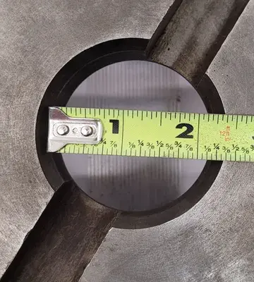 LATHE CHUCK ADAPTER BACK PLATE D1-6 MOUNT, 10" DIAMETER, 2-1/4" THRU HOLE
