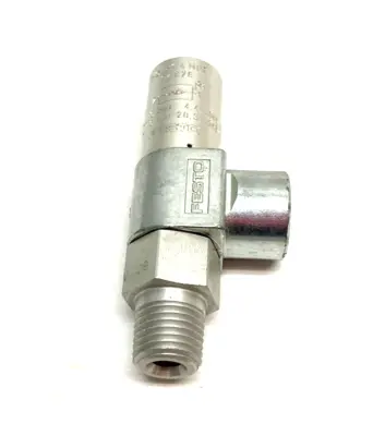 USED FESTO PILOTED NON-RETURN VALVE 1/4" NPT CONNECTION 34878